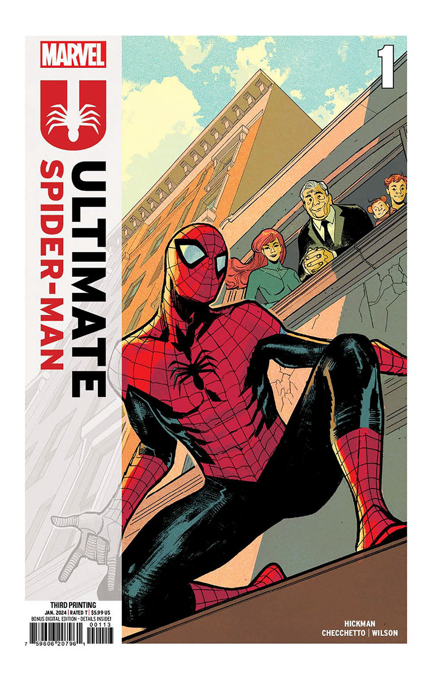 Ultimate Spider-Man Vol 2 #1 Cover Q 3rd Ptg Sara Pichelli Variant Cover (Limit 1 Per Customer)