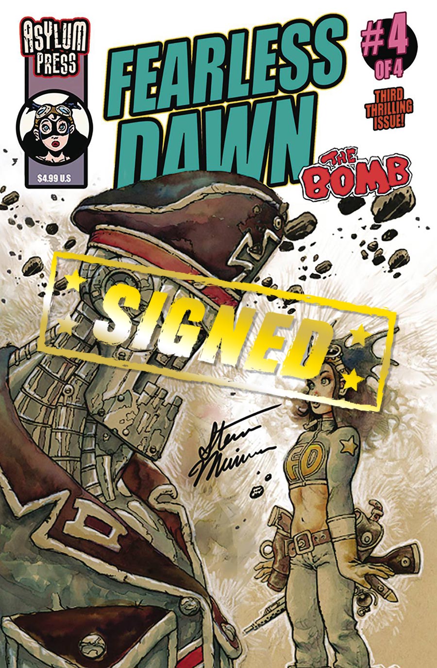 Fearless Dawn The Bomb #4 Cover E Regular Steve Mannion Cover Signed Edition