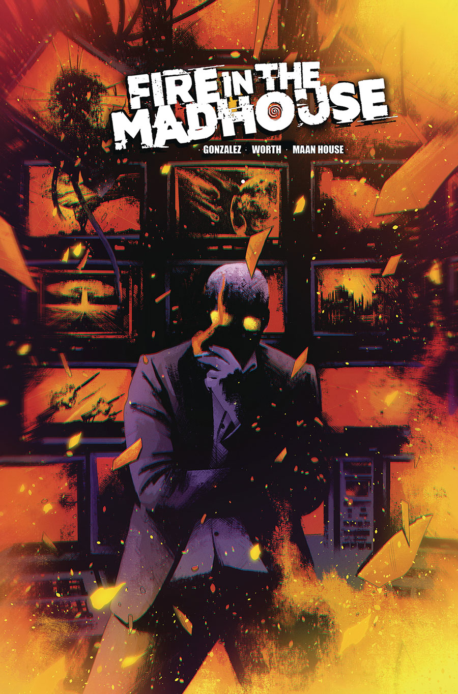 Fire In The Madhouse #2 Cover C Variant Maan House Cover