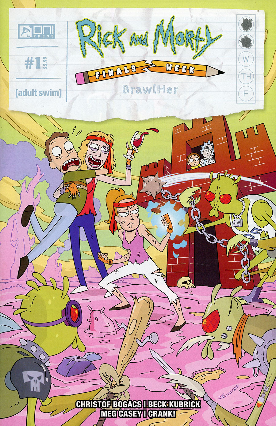 Rick And Morty Presents Finals Week Brawlher #1 Cover B Variant James Lloyd Cover