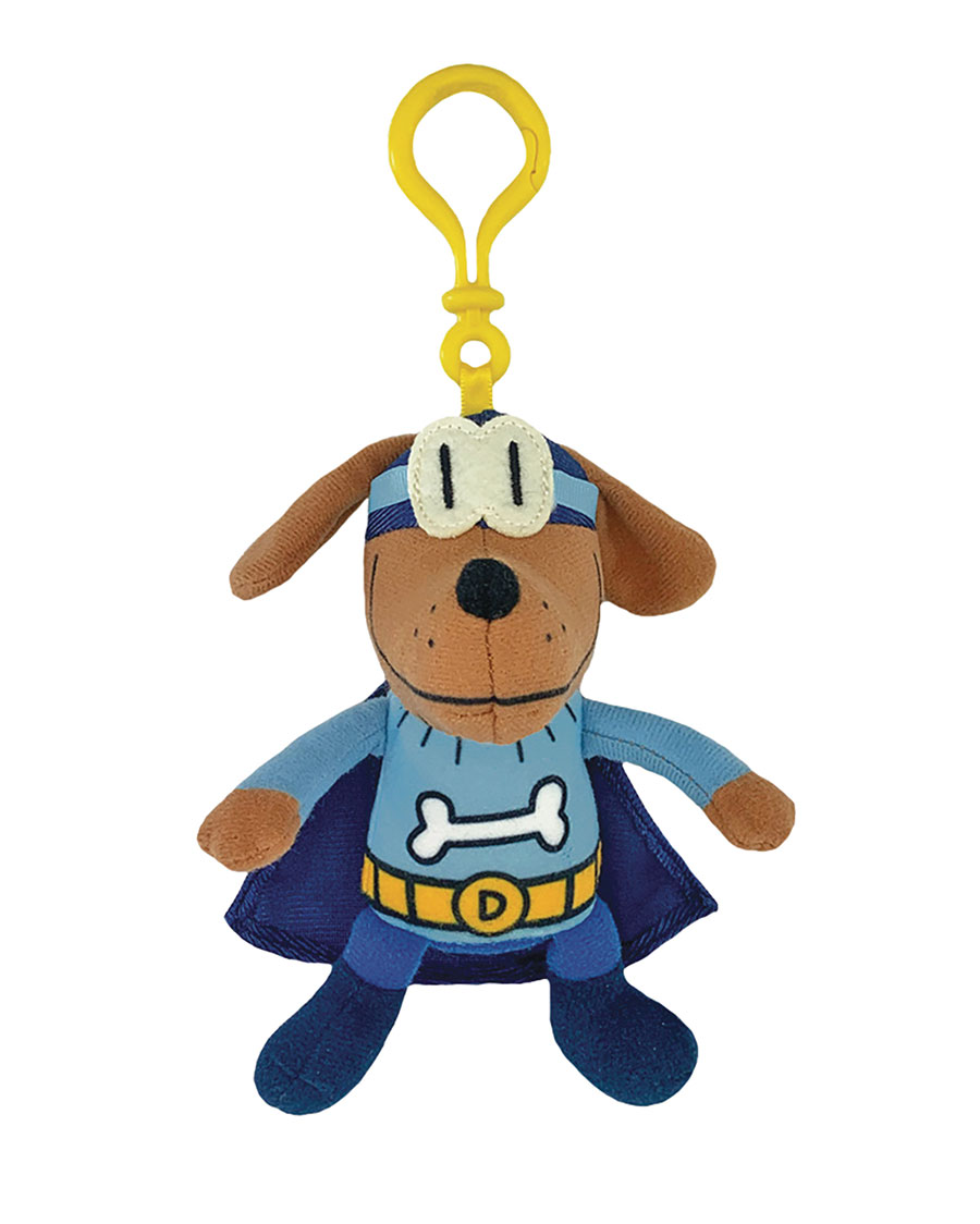 Dog Man Bark Knight Backpack Pull 5-Inch Plush Keychain 6-Piece Set