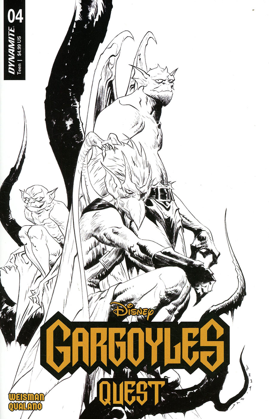 Gargoyles Quest #4 Cover F Incentive Jae Lee Line Art Cover