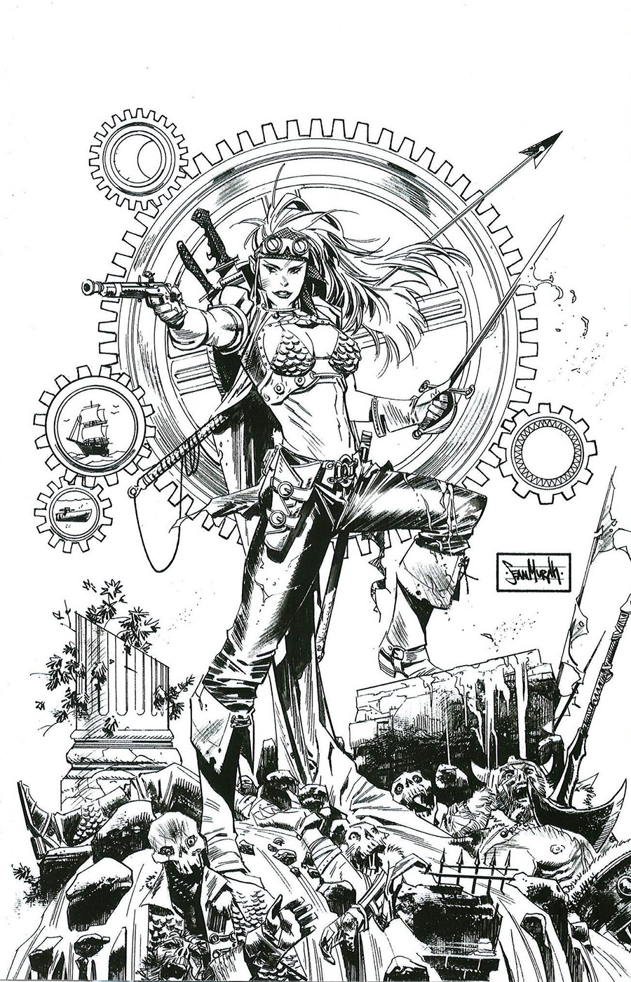 Legenderry Red Sonja (One Shot) #1 Cover I Dynamite Com Exclusive Sean Gordon Murphy Line Art Virgin Variant Cover