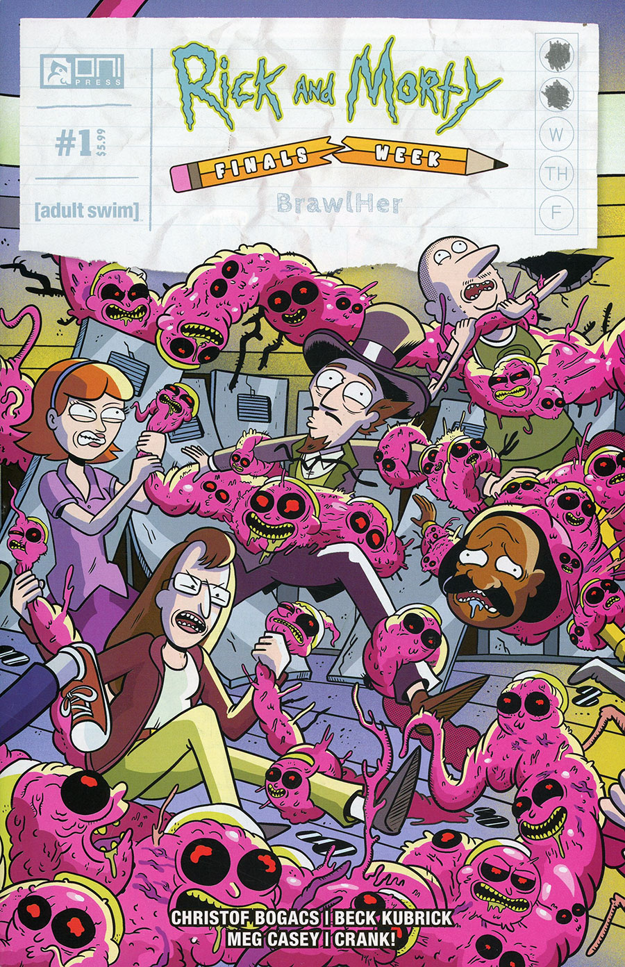 Rick And Morty Presents Finals Week Brawlher #1 Cover C Incentive Marc Ellerby Interconnecting Variant Cover