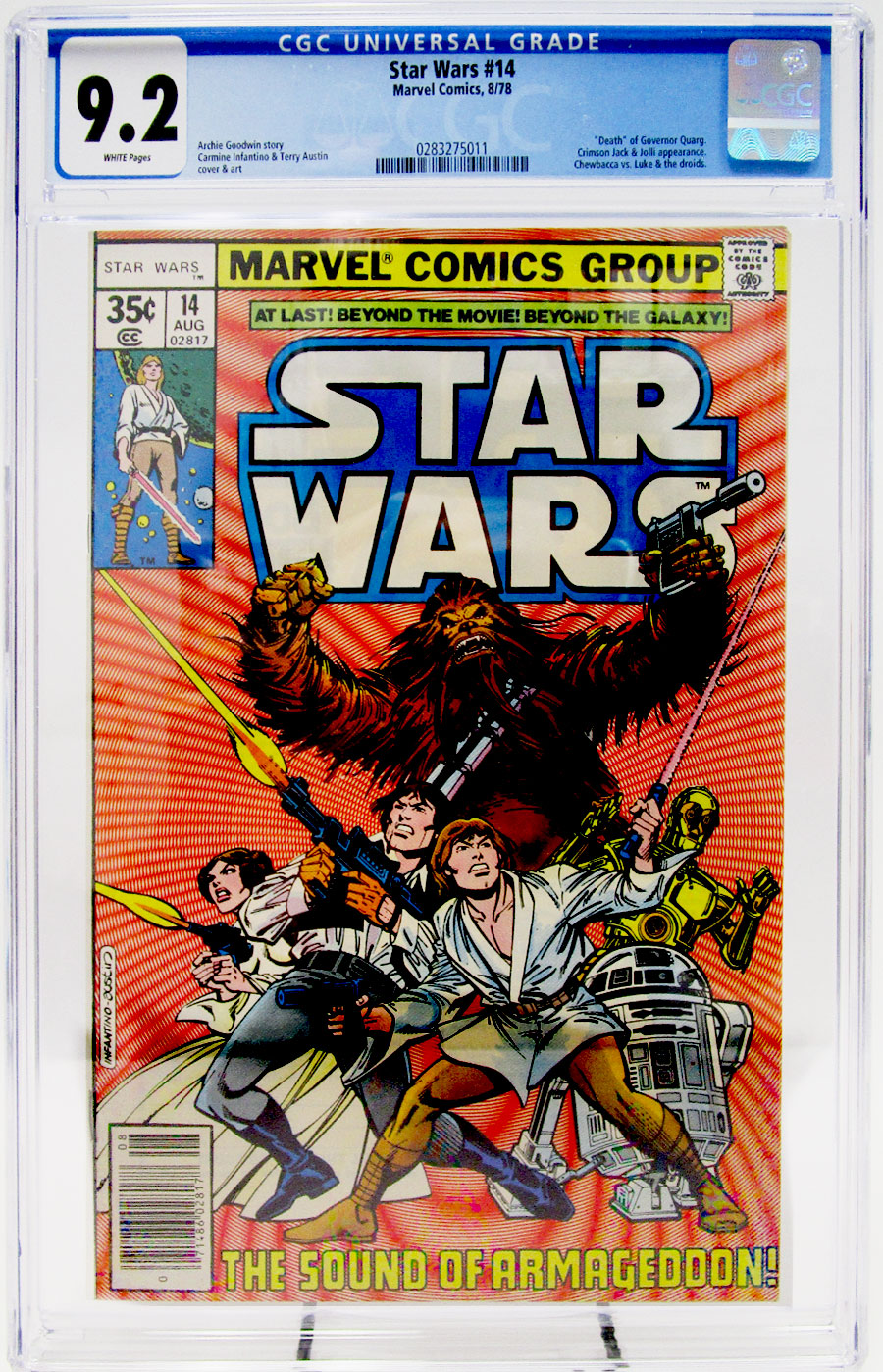 Star Wars (Marvel) Vol 1 #14 Cover C Regular Edition CGC 9.2