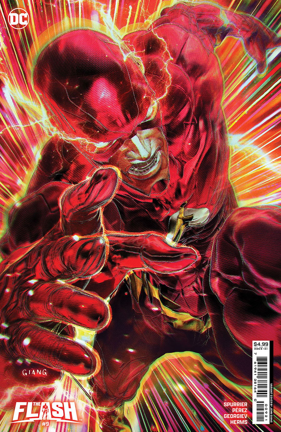 Flash Vol 6 #9 Cover B Variant John Giang Card Stock Cover