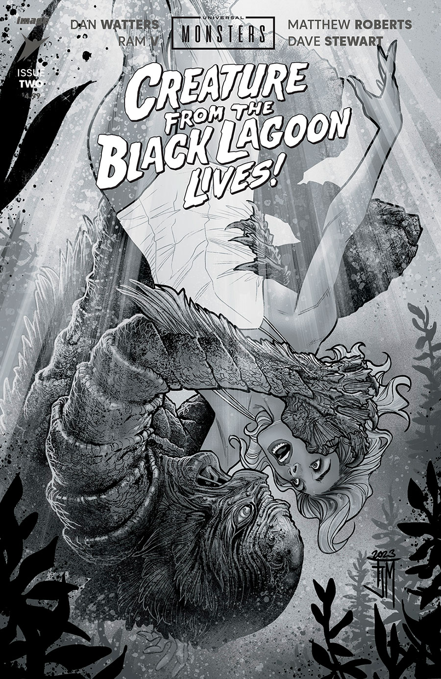 Universal Monsters Creature From The Black Lagoon Lives #2 Cover D Incentive Francis Manapul Classic Horror Variant Cover