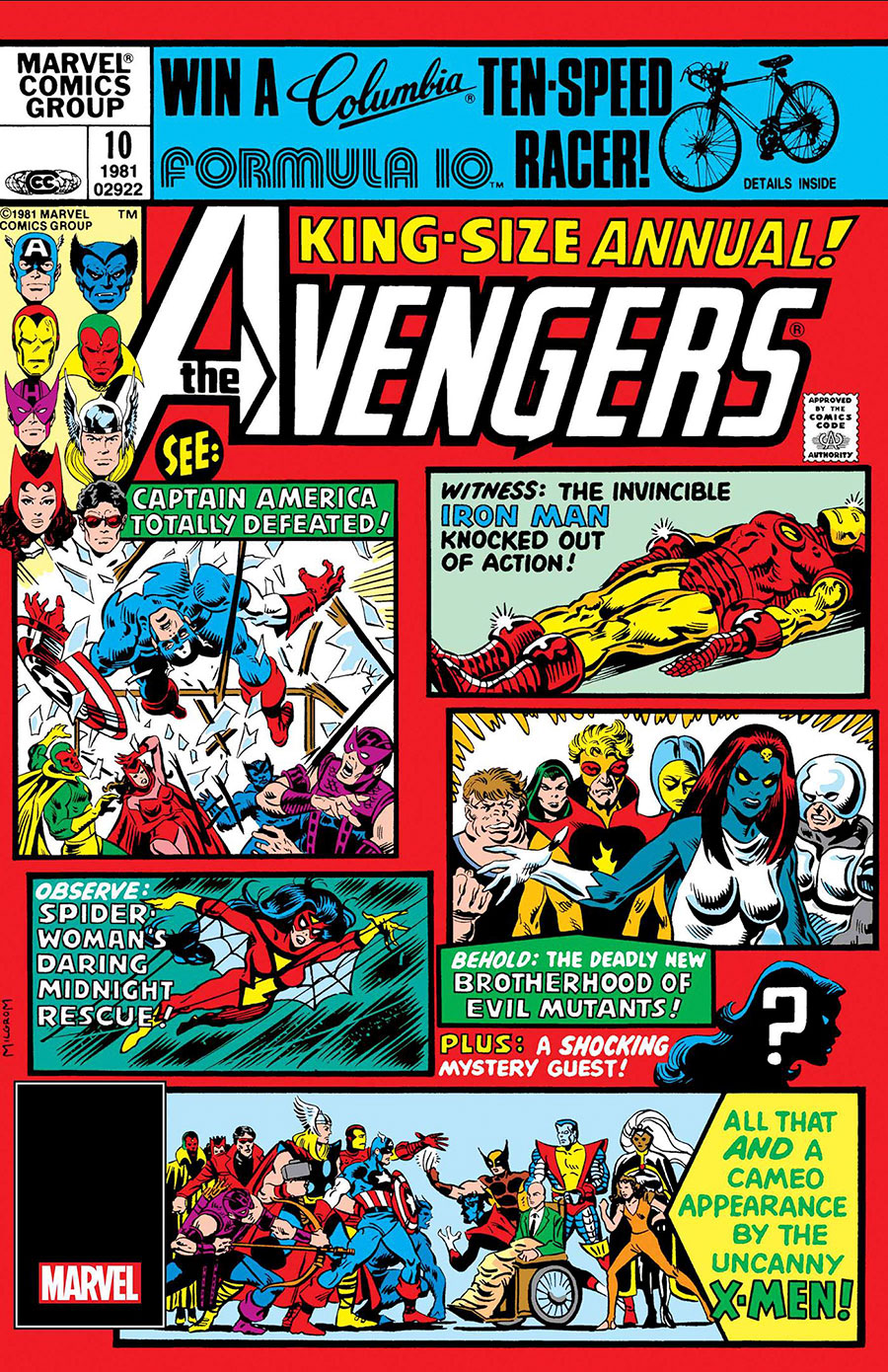 Avengers Annual #10 Cover G Facsimile Edition Variant Al Milgrom Foil Cover