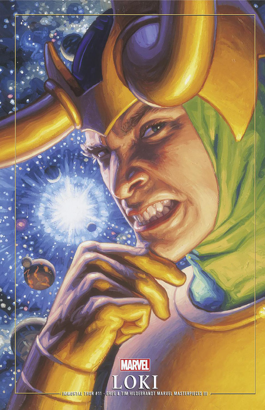 Immortal Thor #11 Cover B Variant Greg Hildebrandt & Tim Hildebrandt Marvel Masterpieces III Loki Cover