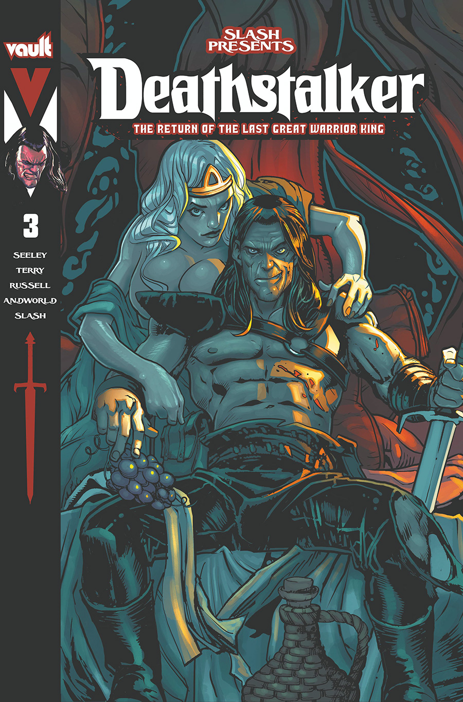 Slash Presents Deathstalker The Return Of The Last Great Warrior King #3 Cover A Regular Nathan Gooden & Jim Terry Cover