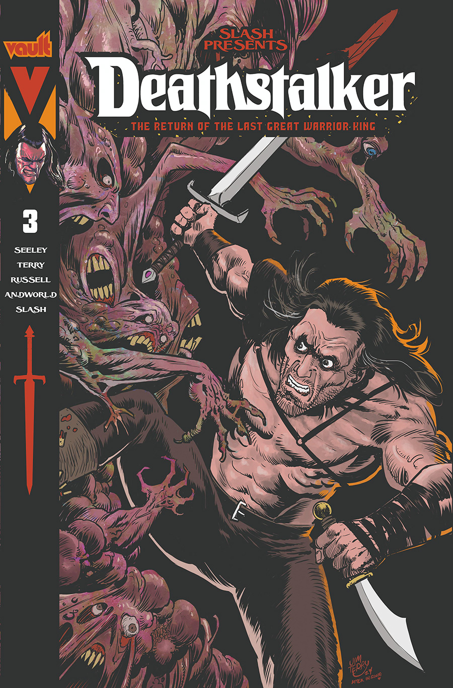 Slash Presents Deathstalker The Return Of The Last Great Warrior King #3 Cover B Variant Jim Terry Premium Cover