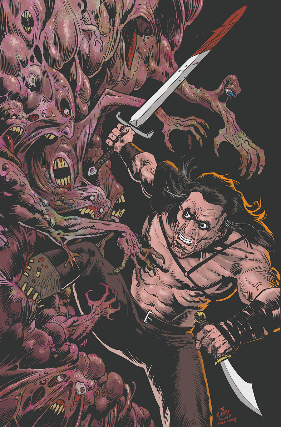 Slash Presents Deathstalker The Return Of The Last Great Warrior King #3 Cover C Variant Jim Terry Virgin Premium Cover