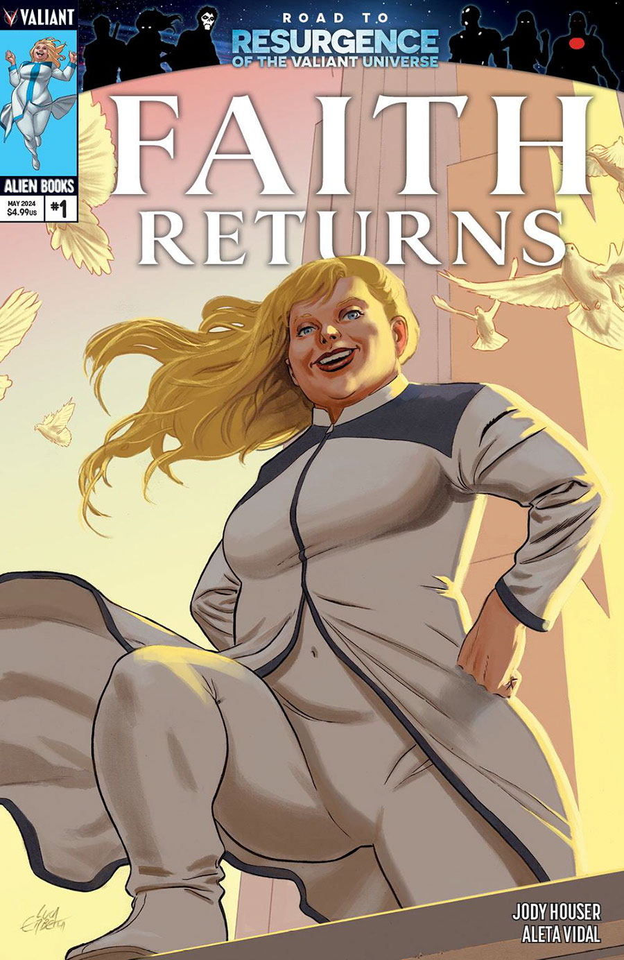 Faith Returns #1 Cover A Regular Luca Erbetta Cover (Resurgence Of The Valiant Universe Prelude)