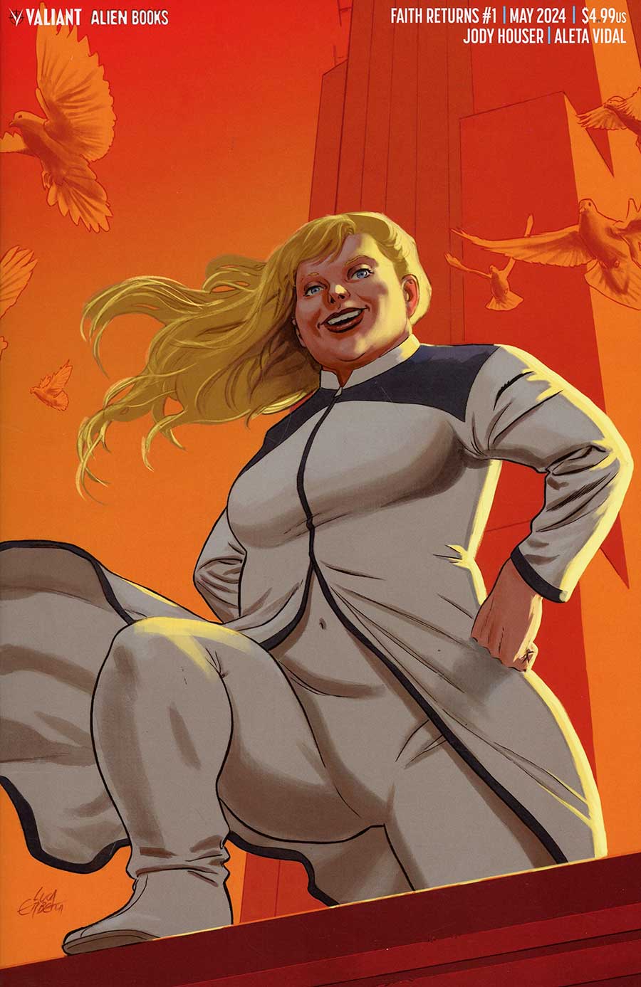 Faith Returns #1 Cover C Variant Luca Erbetta Virgin Cover (Resurgence Of The Valiant Universe Prelude)