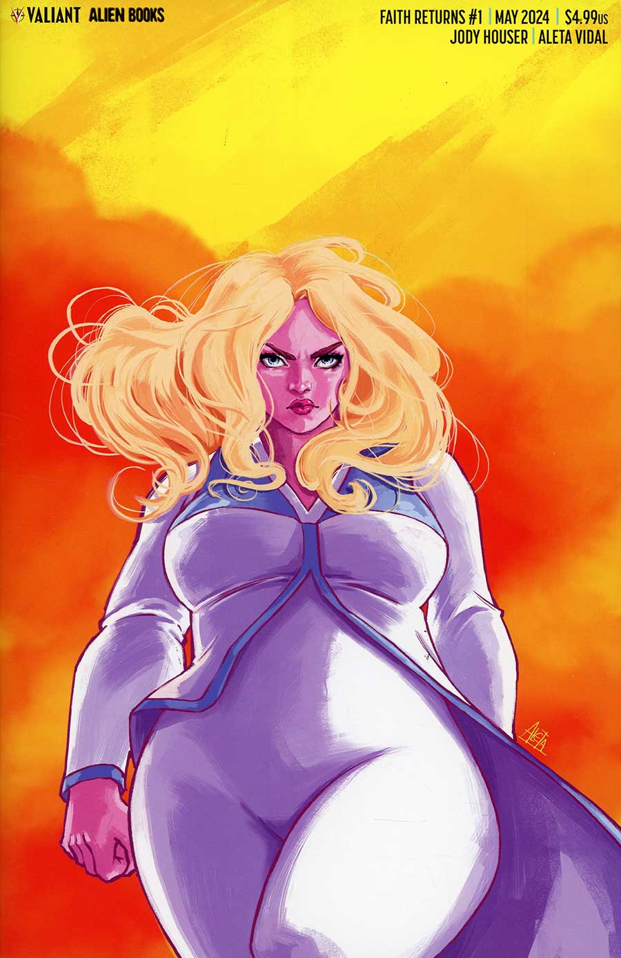 Faith Returns #1 Cover D Variant Aleta Vidal Virgin Cover (Resurgence Of The Valiant Universe Prelude)