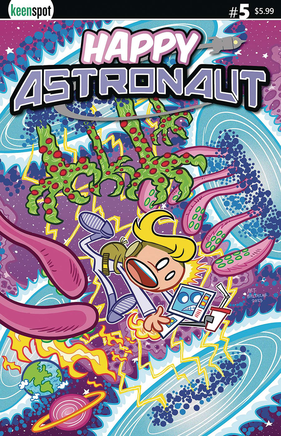 Happy Astronaut #5 Cover B Variant Art Baltazar Cover