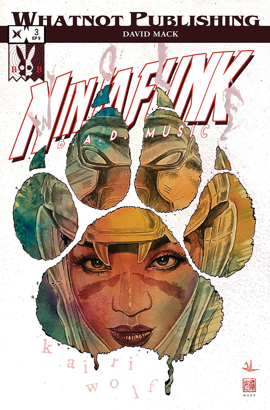 Ninja Funk B.A.D. Music #3 Cover A Regular David Mack Cover