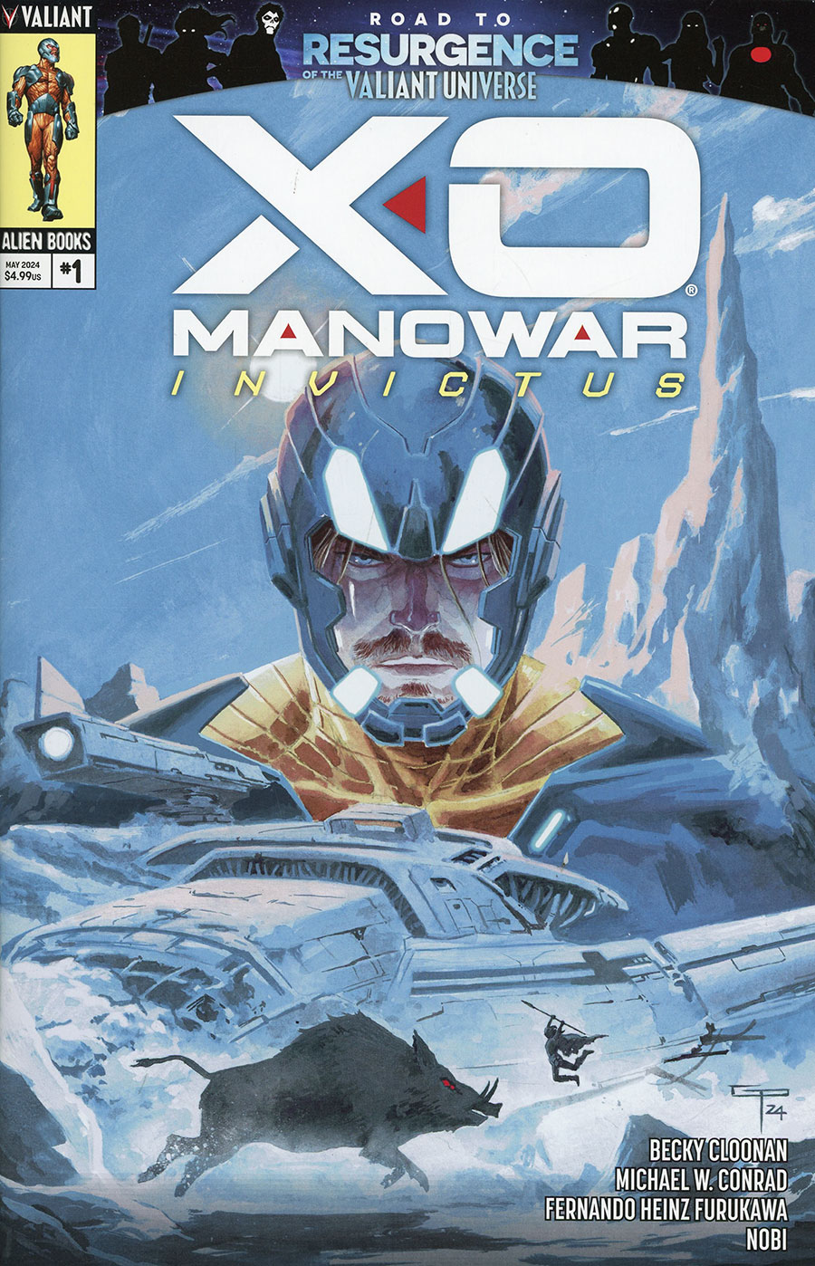 X-O Manowar Invictus #1 Cover A Regular German Peralta Cover