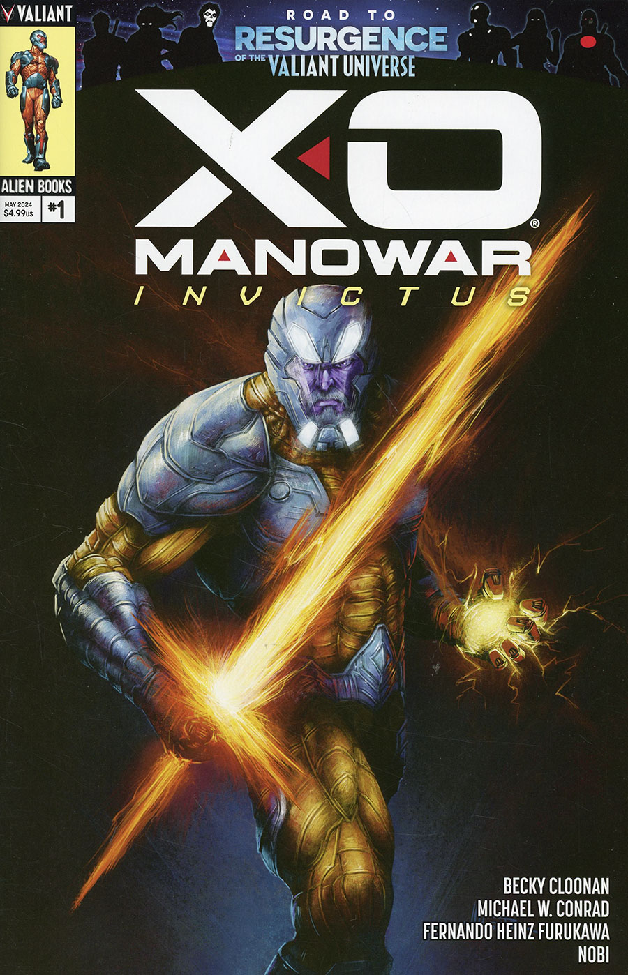 X-O Manowar Invictus #1 Cover B Variant Toby Willsmer Cover (Resurgence Of The Valiant Universe Prelude)