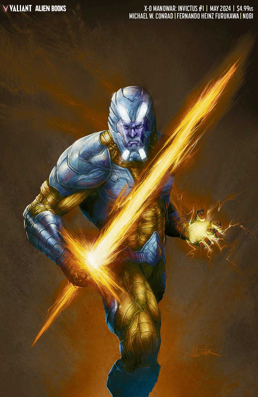 X-O Manowar Invictus #1 Cover D Variant Toby Willsmer Virgin Cover (Resurgence Of The Valiant Universe Prelude)