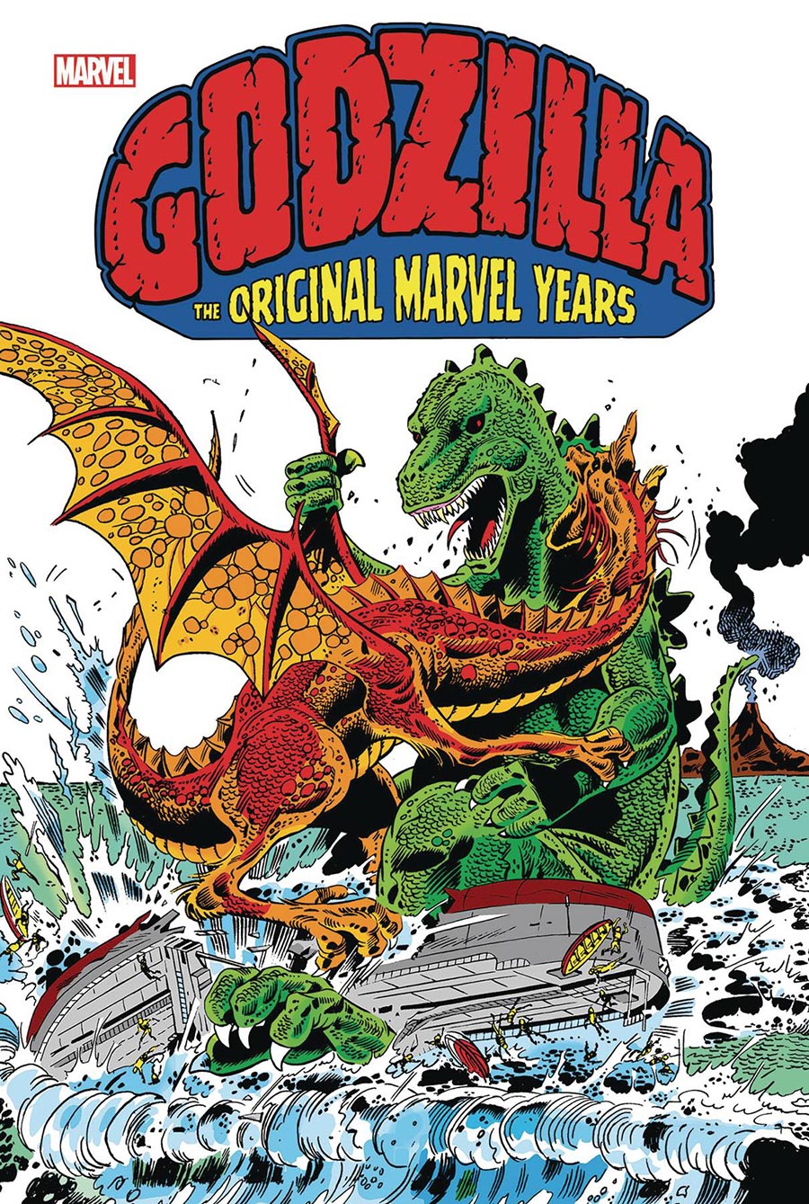 Godzilla The Original Marvel Years Omnibus HC Direct Market Herb Trimpe War Of The Giants Variant Cover