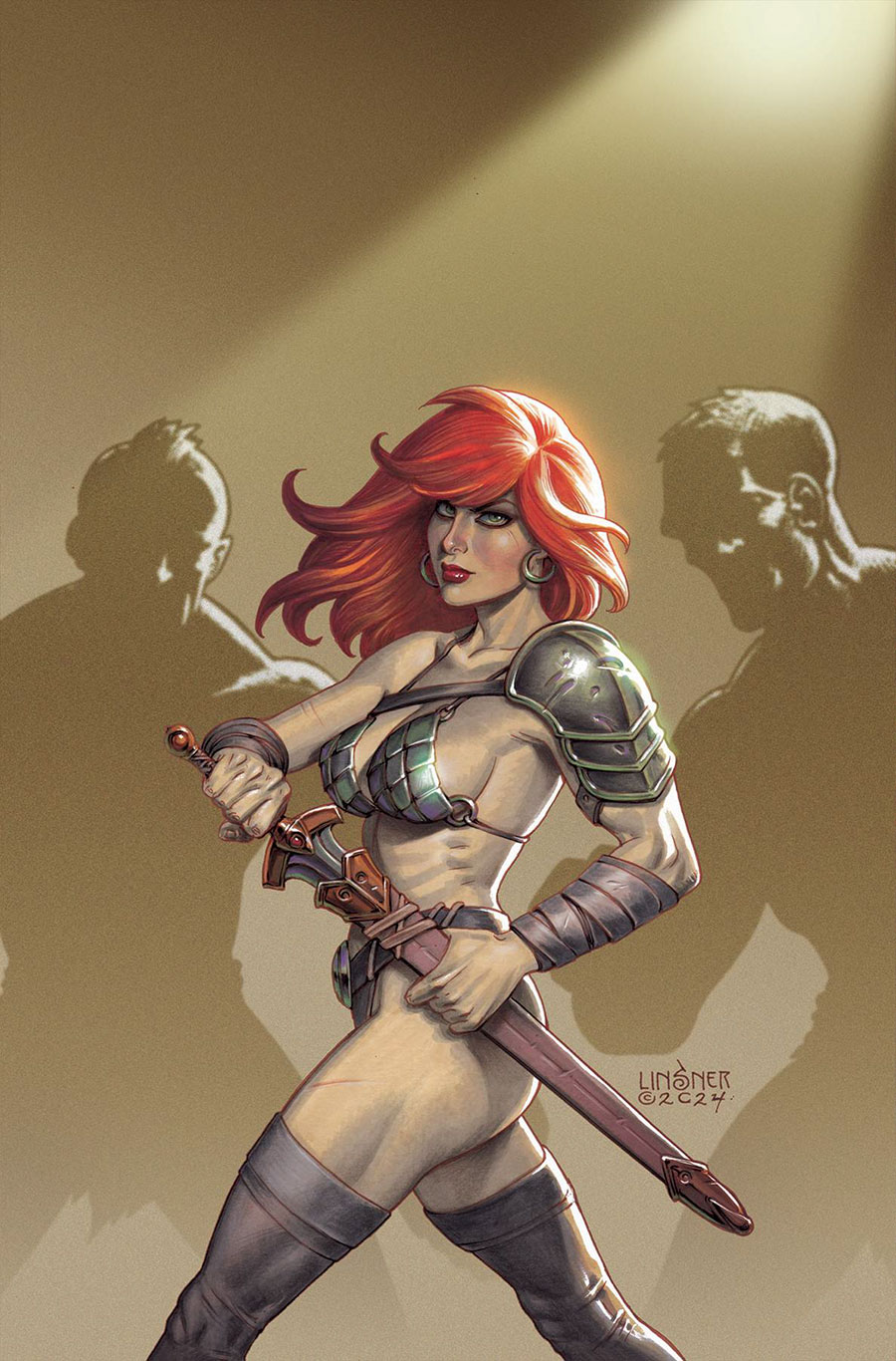 Red Sonja Empire Of The Damned #2 Cover I Incentive Joseph Michael Linsner Foil Virgin Cover