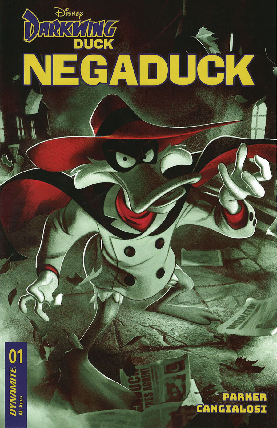 Darkwing Duck Negaduck #1 Cover X Dynamite Com Exclusive Joshua Middleton Dichromatic Red Green Variant Cover