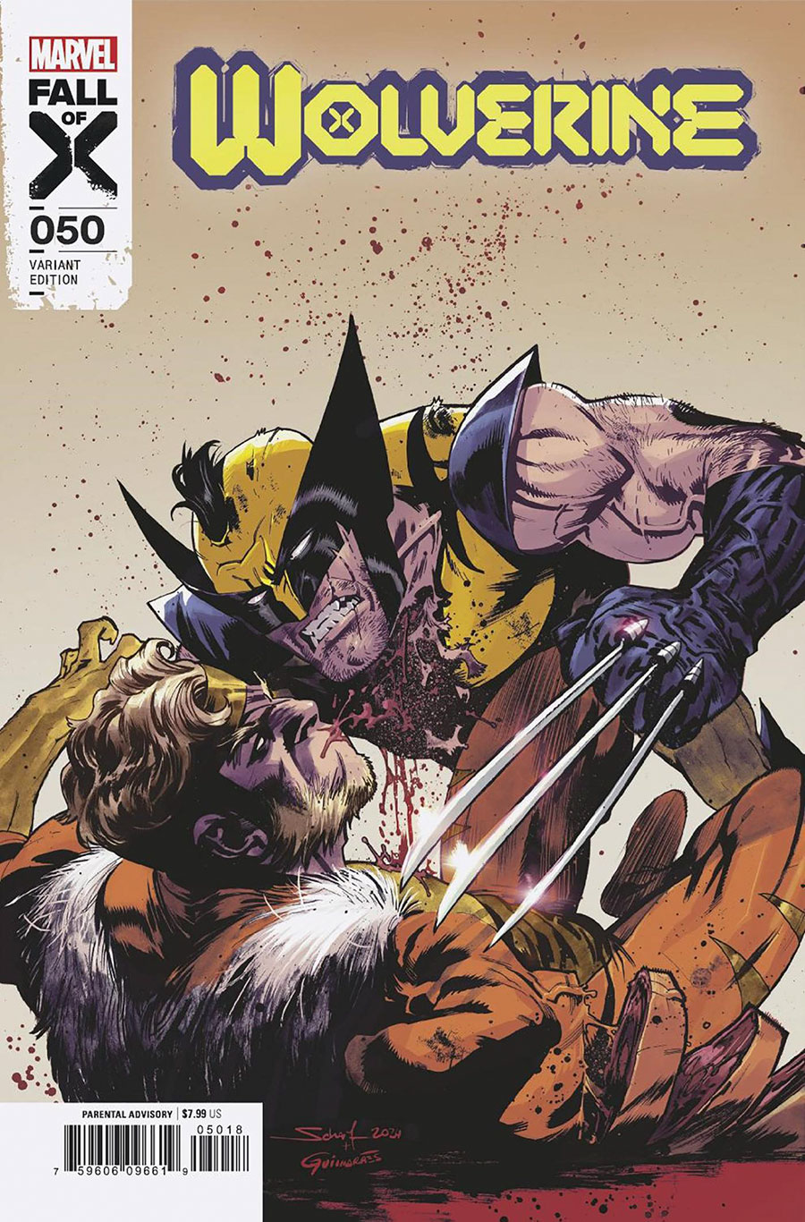 Wolverine Vol 7 #50 Cover F Incentive Jonas Scharf Variant Cover