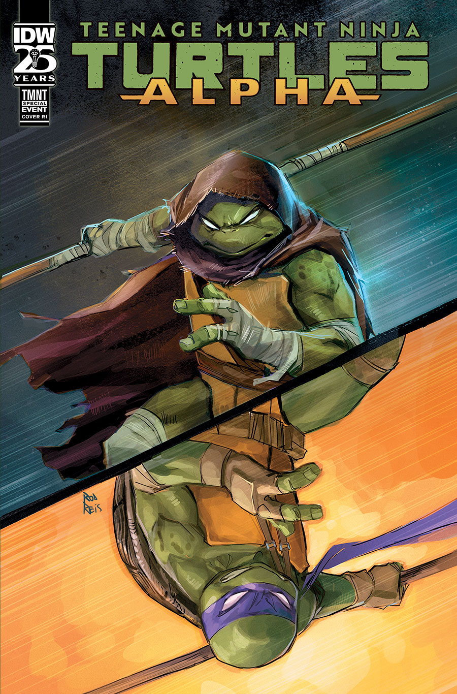 Teenage Mutant Ninja Turtles Alpha #1 (One Shot) Cover E Incentive Rod Reis Variant Cover