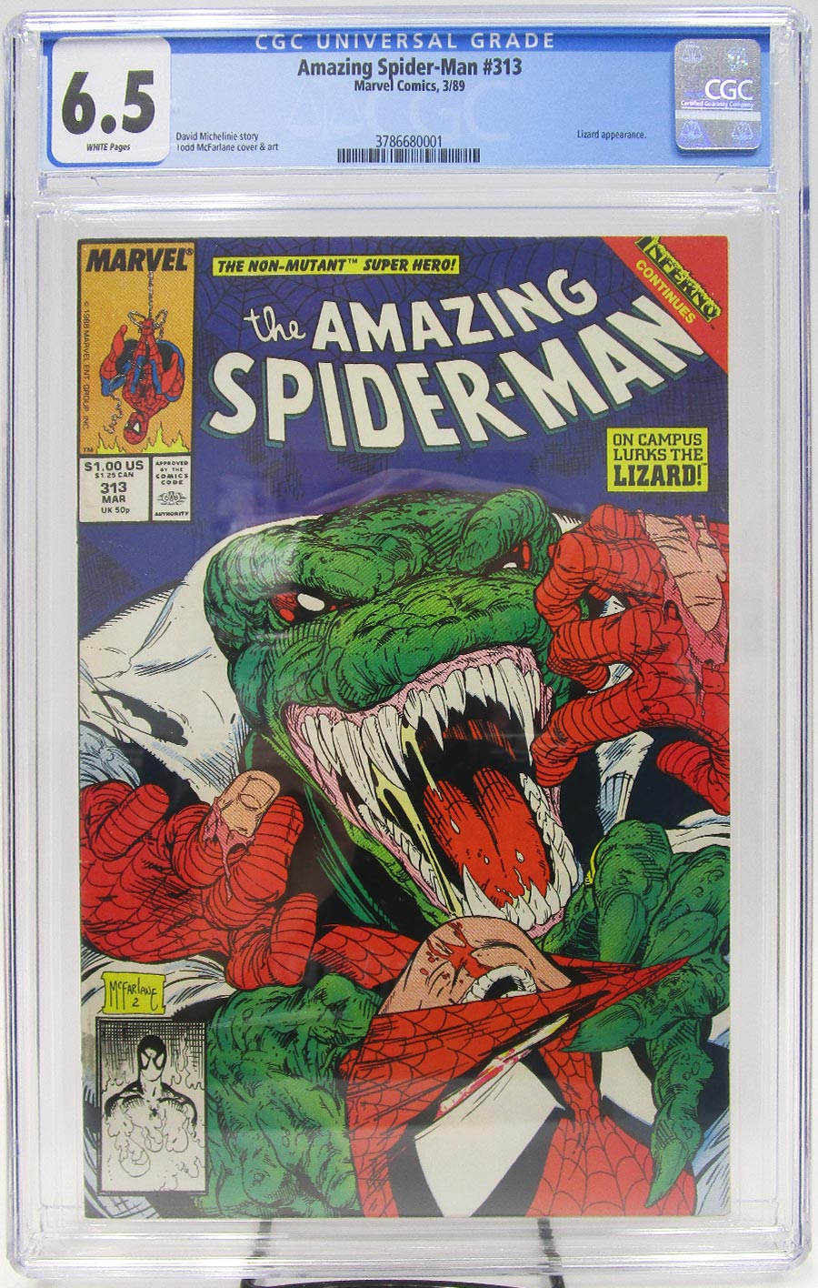 Amazing Spider-Man #313 Cover B CGC 6.5