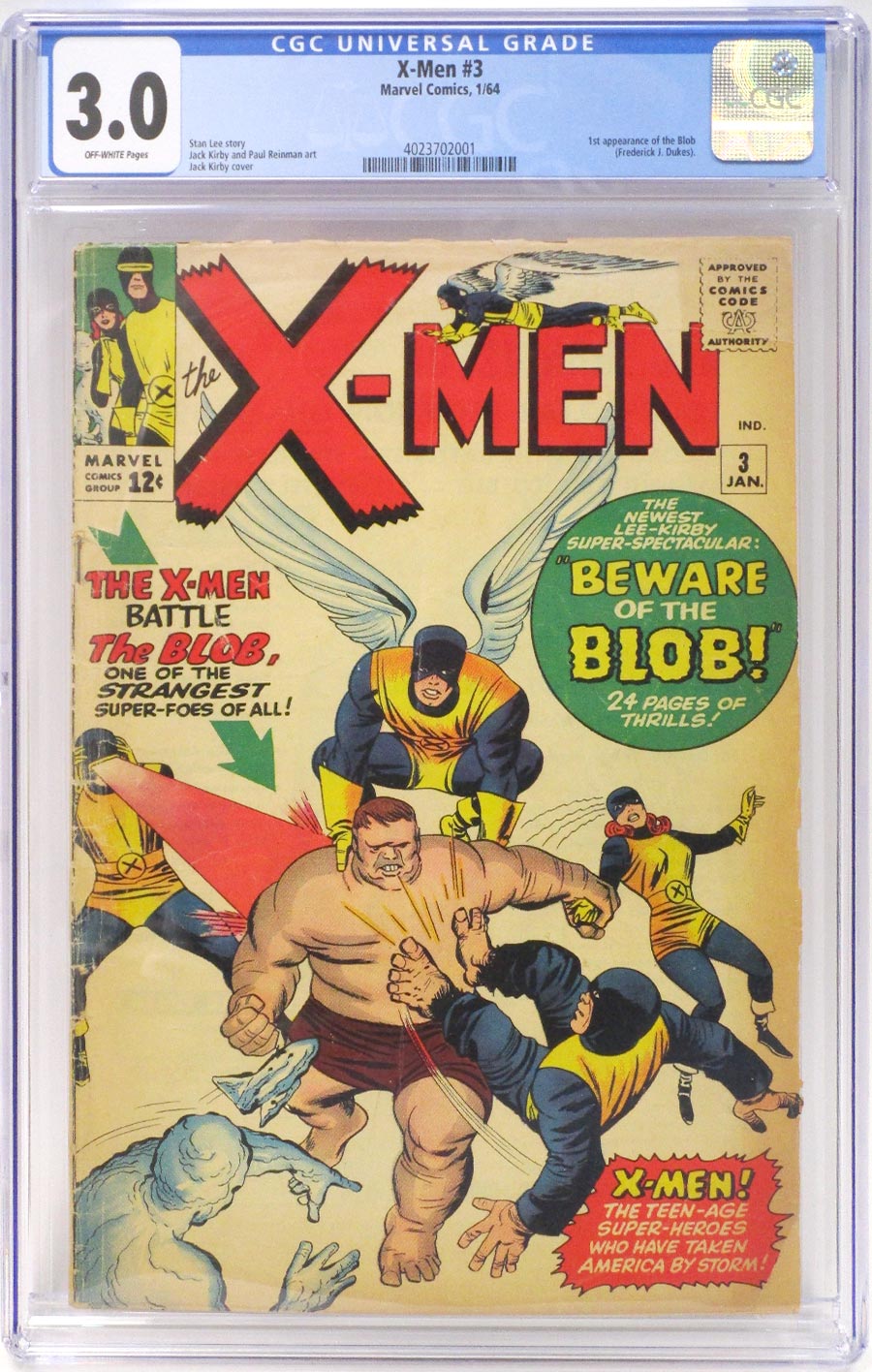 X-Men Vol 1 #3 Cover C CGC 3.0