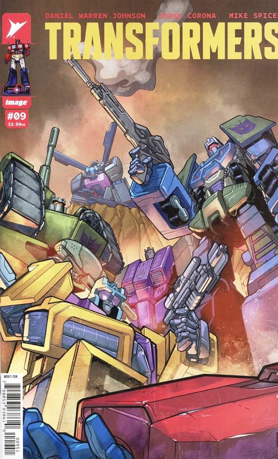 Transformers Vol 5 #9 Cover E Incentive David Baldeon Variant Cover