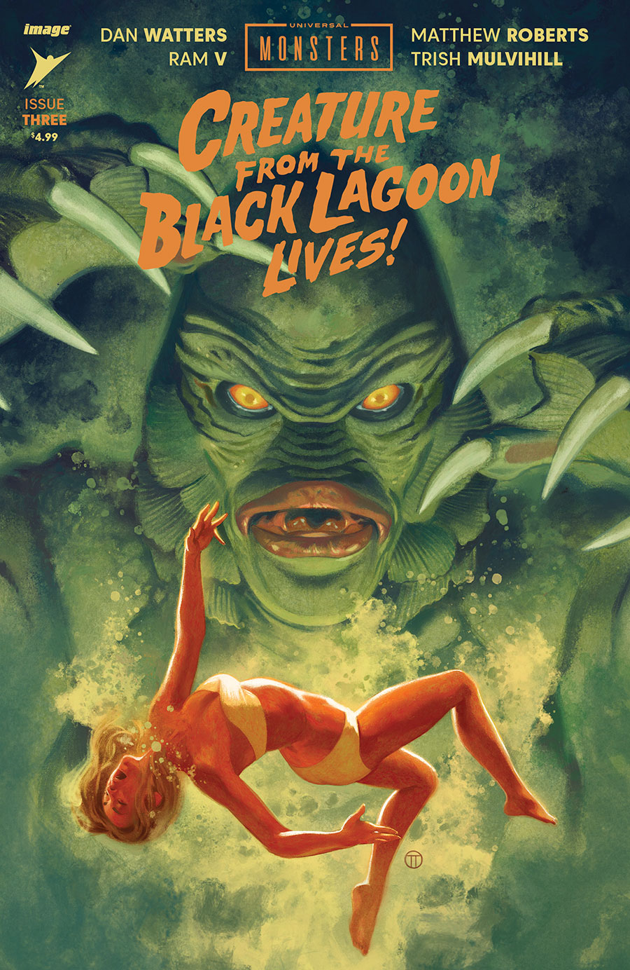 Universal Monsters Creature From The Black Lagoon Lives #3 Cover B Variant Julian Totino Tedesco Cover