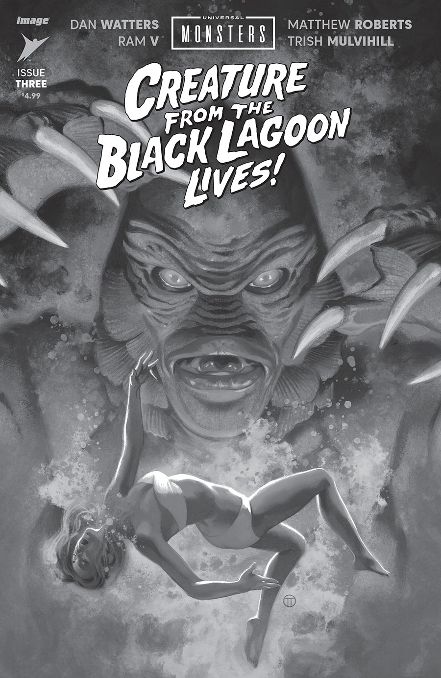 Universal Monsters Creature From The Black Lagoon Lives #3 Cover D Incentive Julian Totino Tedesco Classic Horror Cover