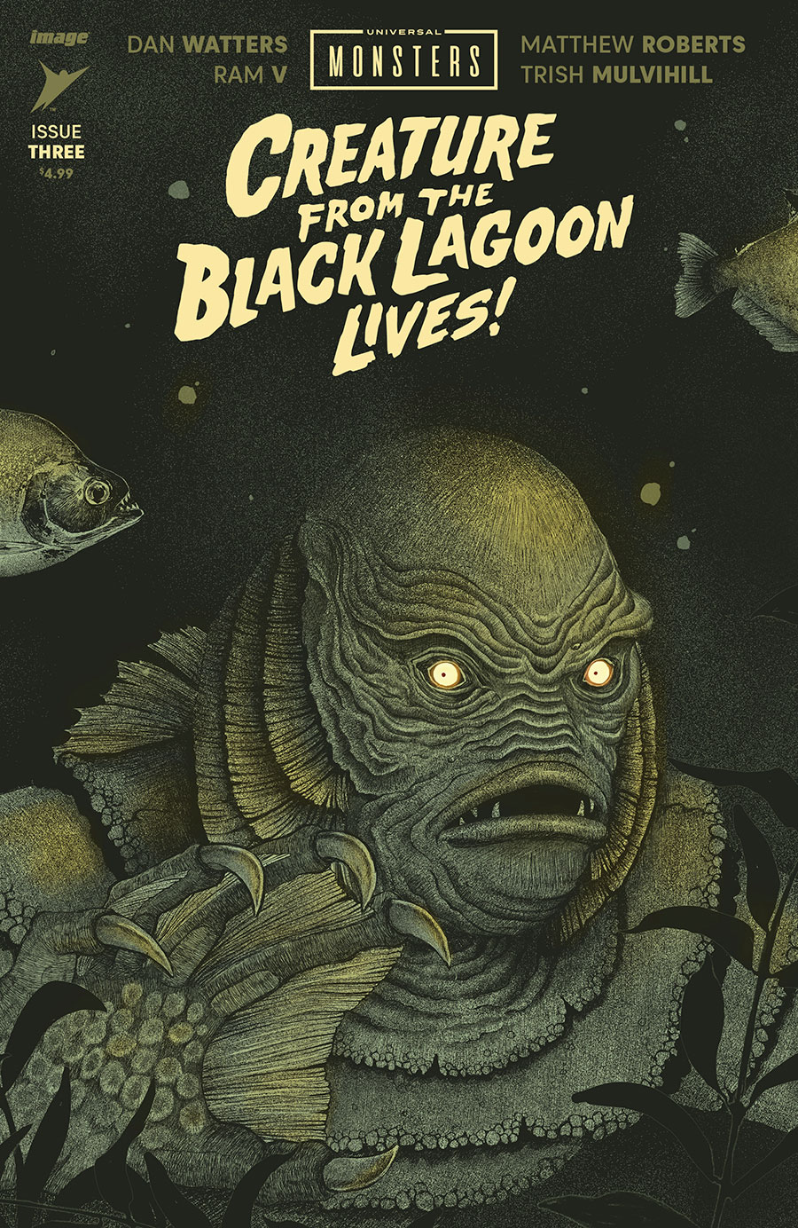 Universal Monsters Creature From The Black Lagoon Lives #3 Cover E Incentive Anwita Citriya Variant Cover