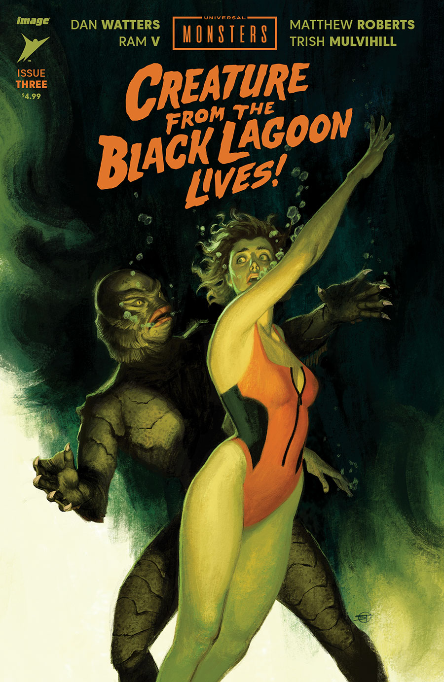 Universal Monsters Creature From The Black Lagoon Lives #3 Cover F Incentive David Talaski Variant Cover