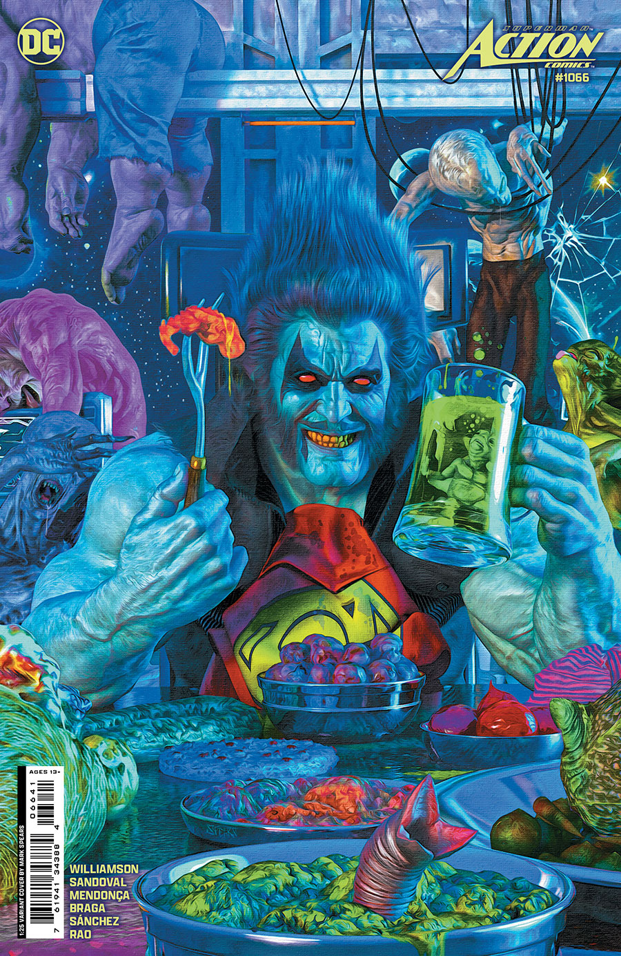 Action Comics Vol 2 #1066 Cover E Incentive Mark Spears Card Stock Variant Cover (House Of Brainiac Part 5)