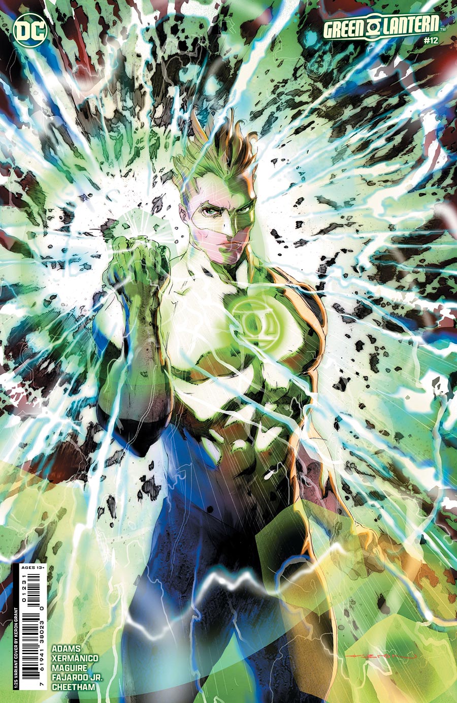 Green Lantern Vol 8 #12 Cover D Incentive Keron Grant Card Stock Variant Cover (House Of Brainiac Tie-In)