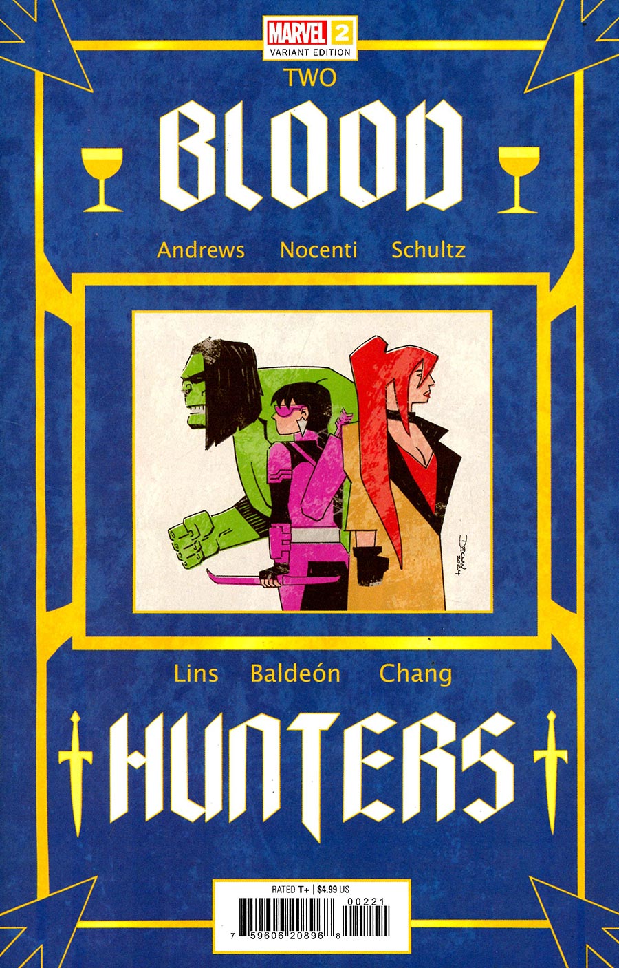 Blood Hunters #2 Cover B Variant Declan Shalvey Book Cover (Blood Hunt Tie-In) (Limit 1 Per Customer)