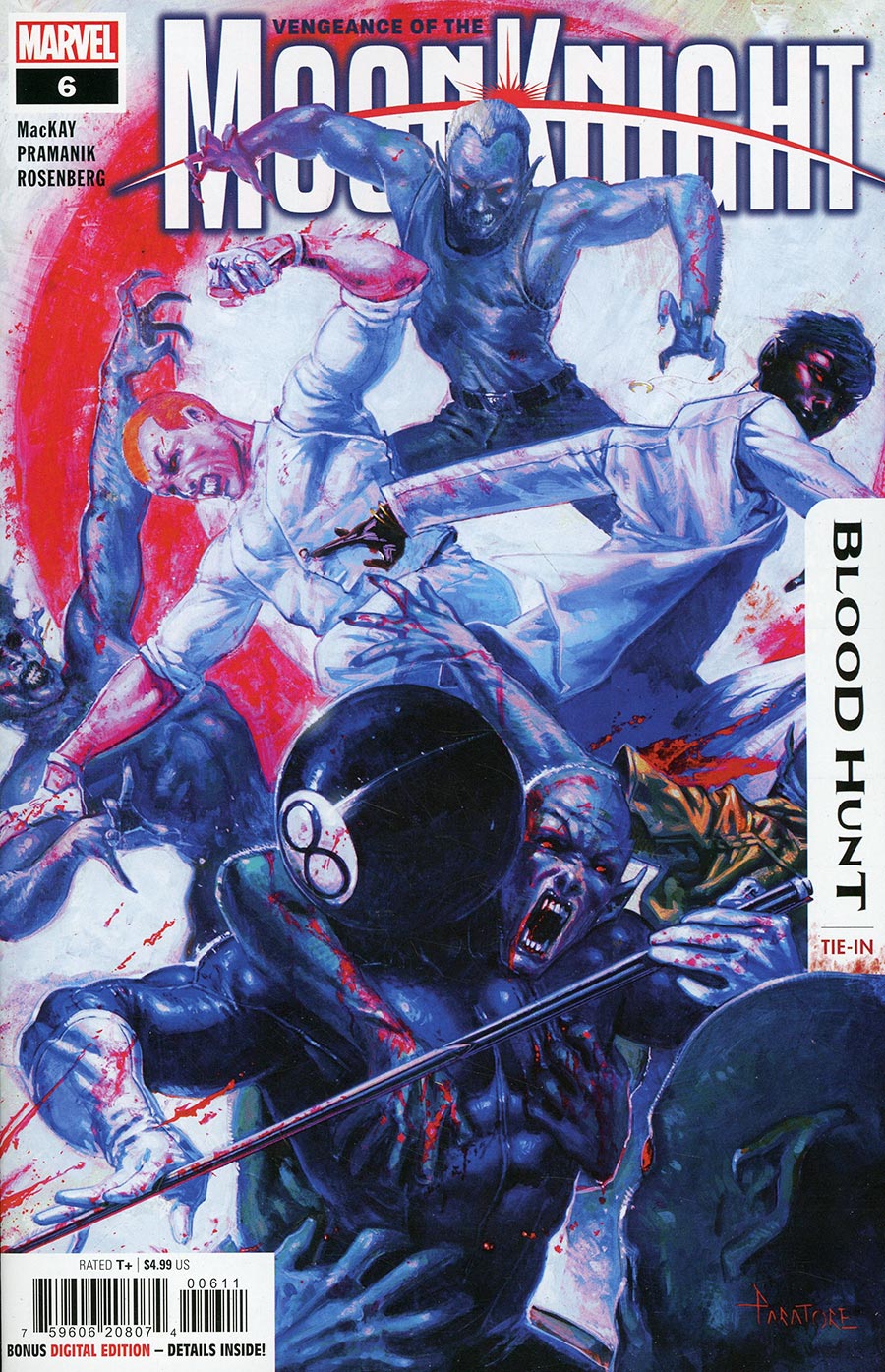 Vengeance Of The Moon Knight Vol 2 #6 Cover A Regular Davide Paratore Cover (Blood Hunt Tie-In)