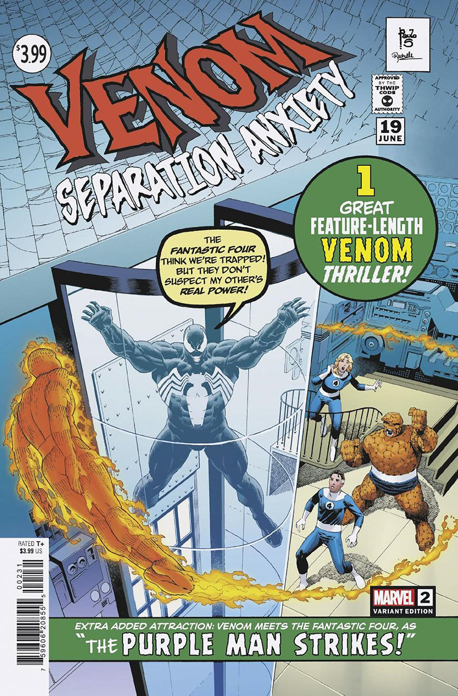 Venom Separation Anxiety (2024) #2 Cover B Variant Paulo Siqueira Homage Cover