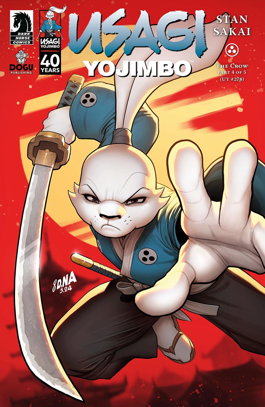 Usagi Yojimbo The Crow #4 Cover B Variant David Nakayama Cover