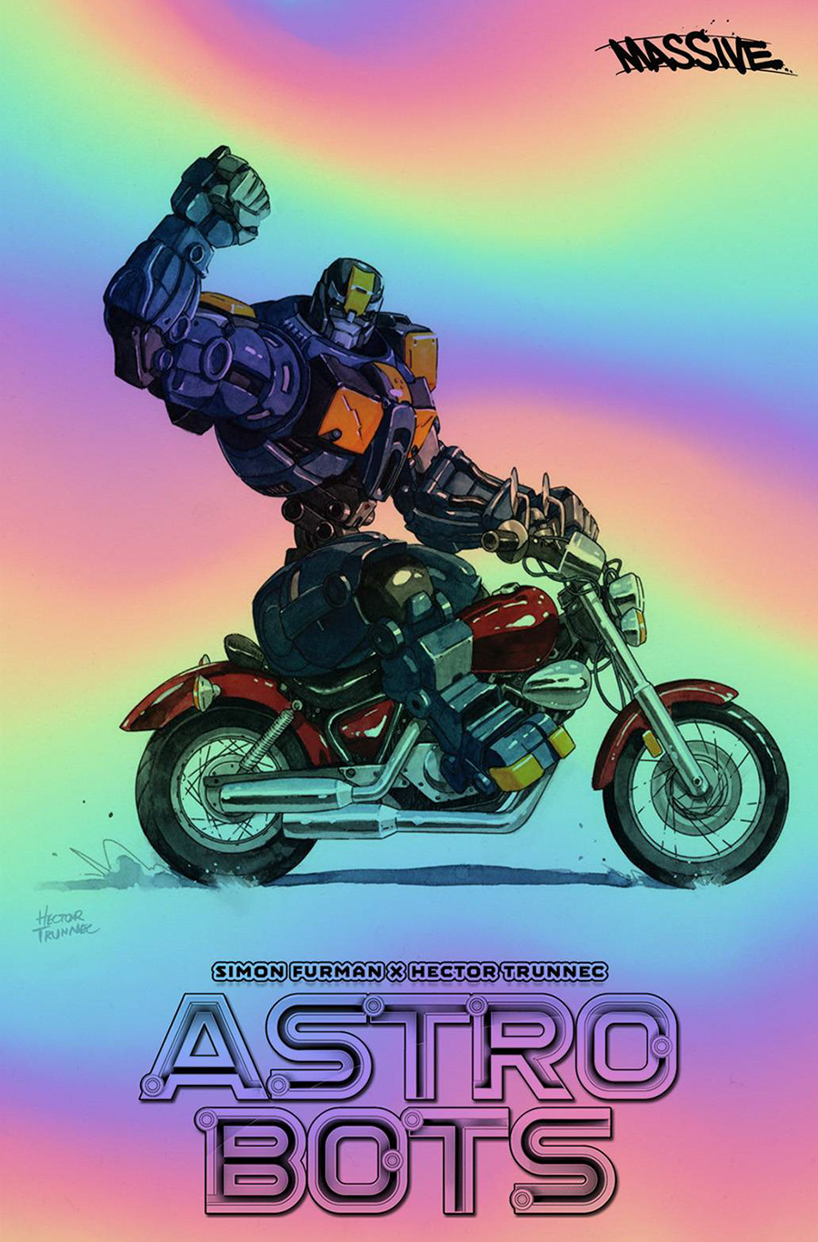 Astrobots #1 Cover O Massive Exclusive Hector Trunnec Foil Variant Cover