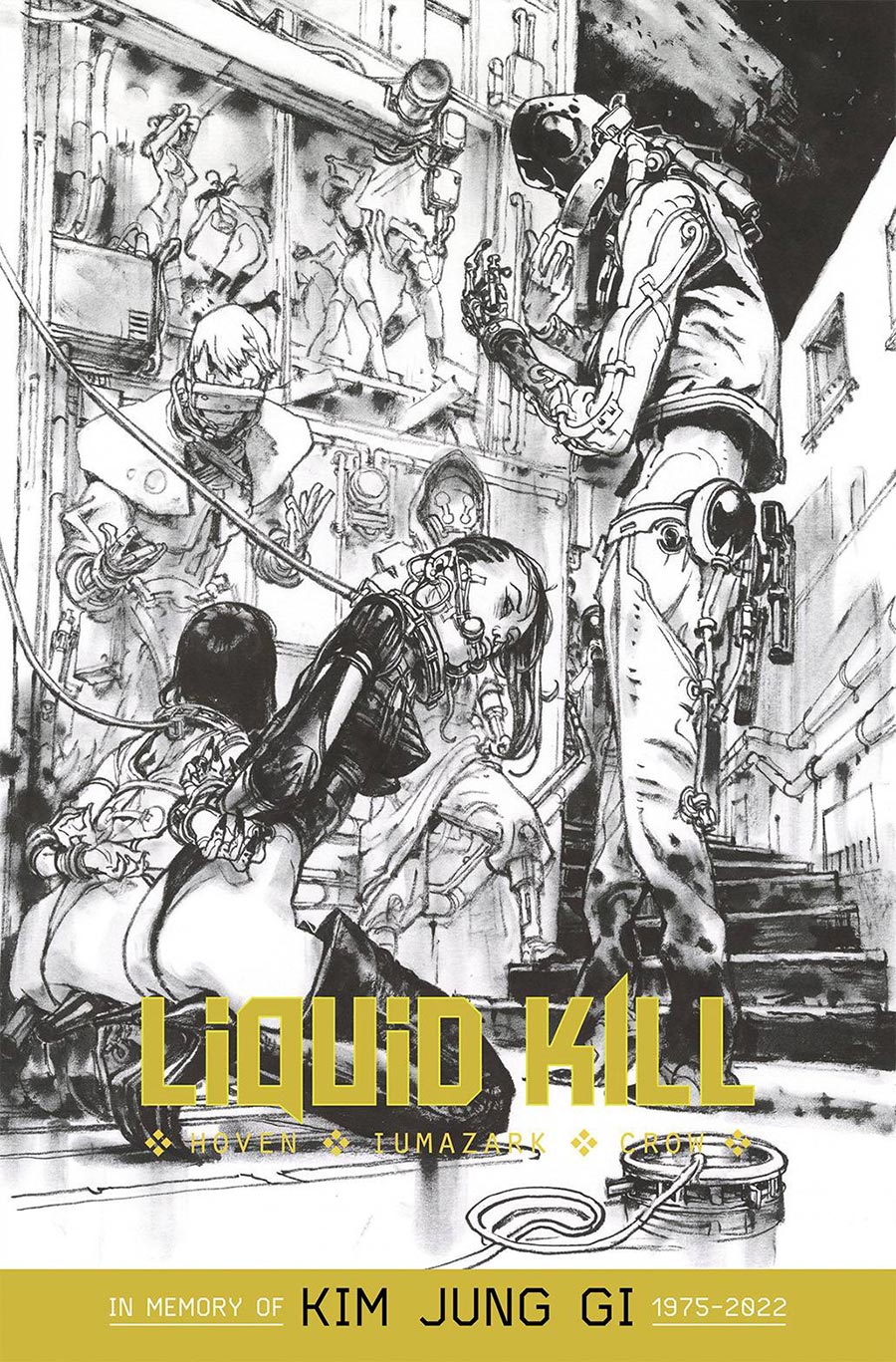 Liquid Kill #1 Cover L Limited Edition Kim Jung Gi Black & White Variant Cover