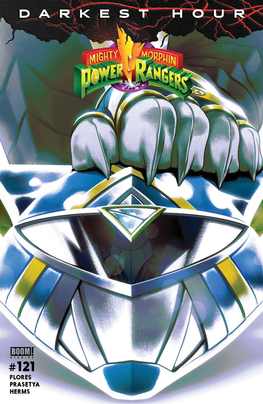 Mighty Morphin Power Rangers (BOOM Studios) #121 Cover C Variant Goni Montes Helmet Cover