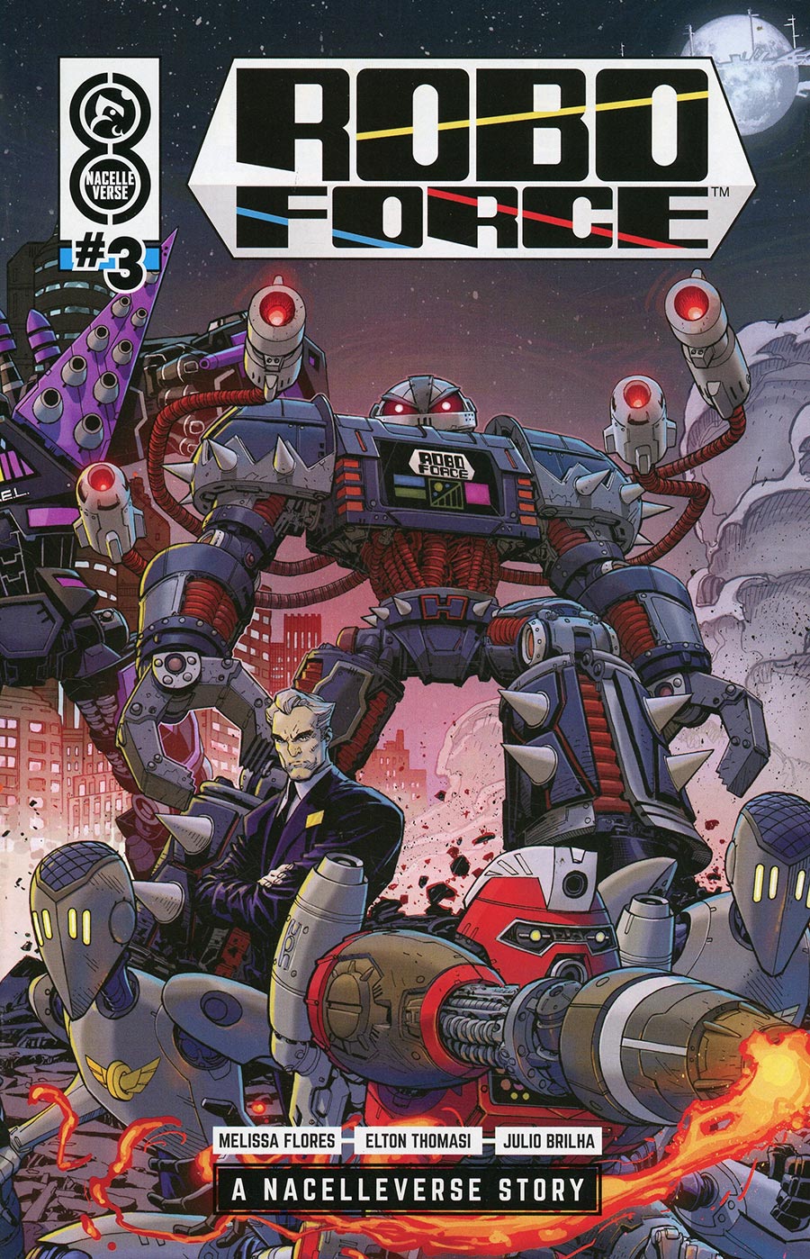 Roboforce #3 Cover A Regular Dustin Weaver Cover