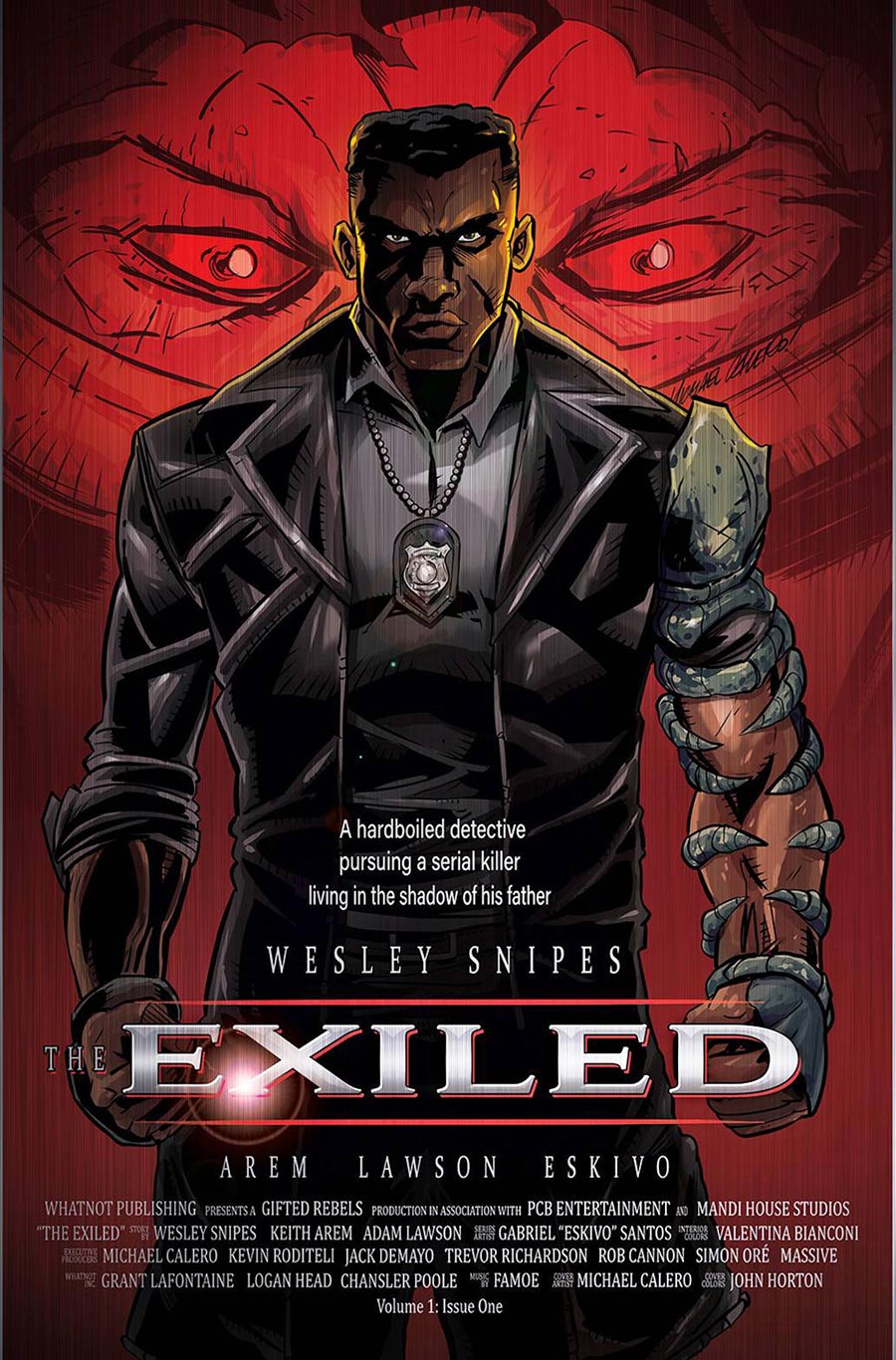 The Exiled #1 Cover Z-A Limited Edition Michael Calero Blade Poster Homage Metal Variant Cover