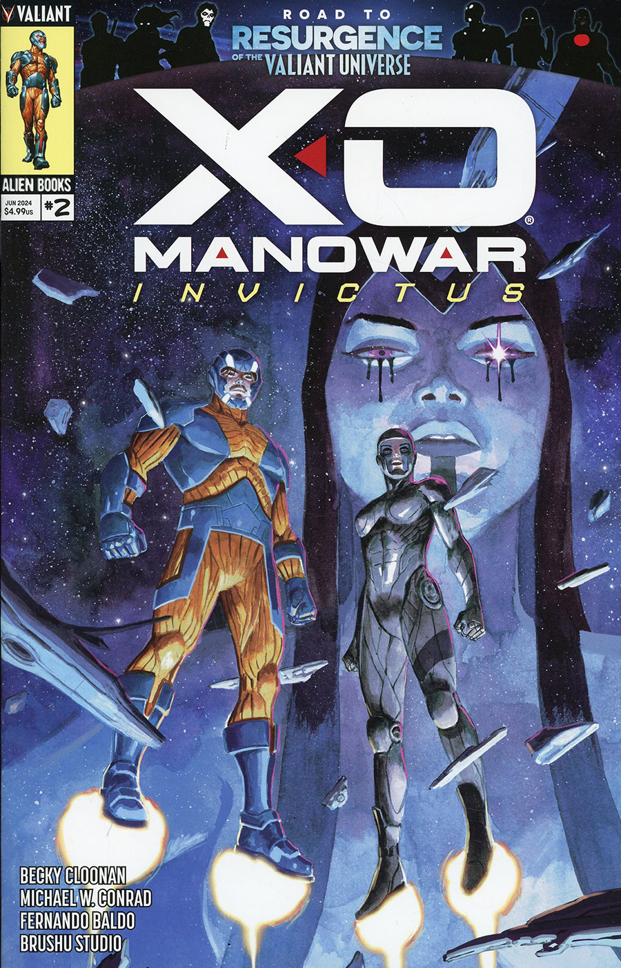 X-O Manowar Invictus #2 Cover A Regular German Peralta Cover (Resurgence Of The Valiant Universe Prelude)