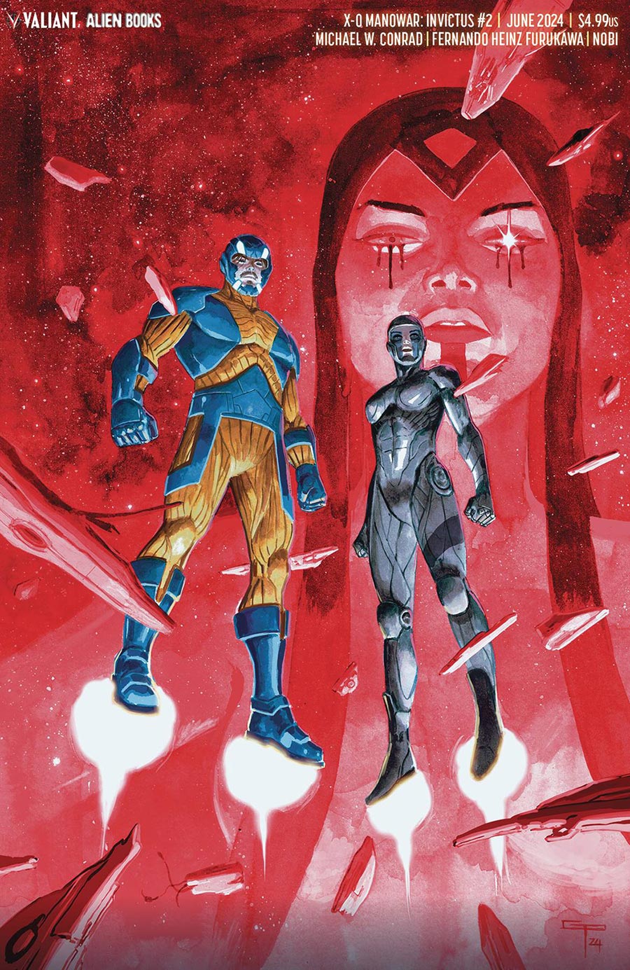 X-O Manowar Invictus #2 Cover C Variant German Peralta Virgin Cover (Resurgence Of The Valiant Universe Prelude)