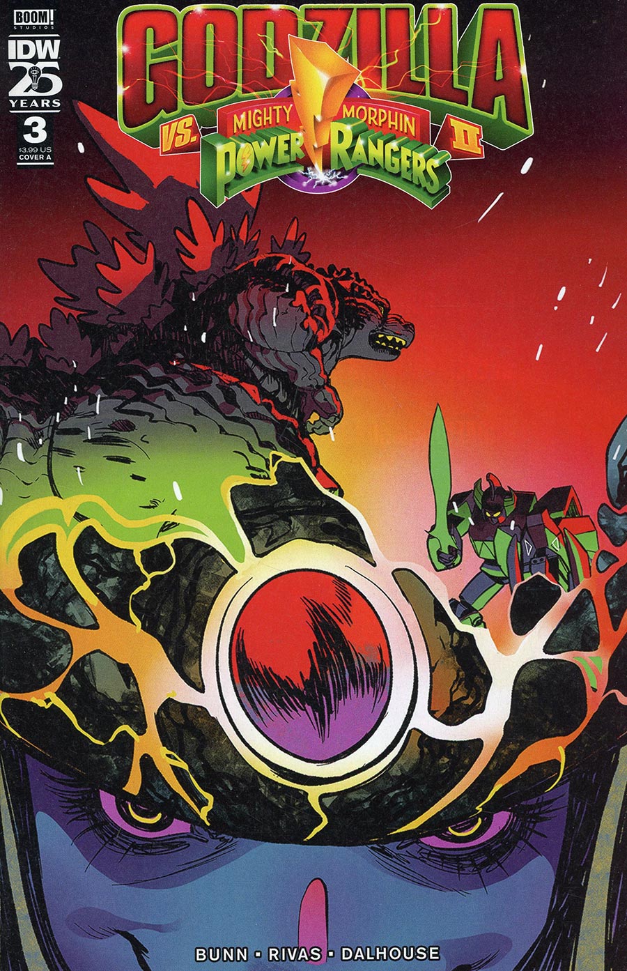 Godzilla vs Mighty Morphin Power Rangers II #3 Cover A Regular Baldemar Rivas Cover